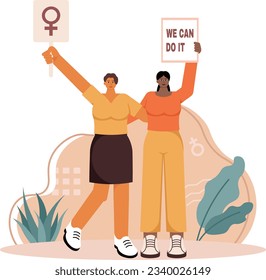 El futuro es la ilustración de la igualdad de la mujer