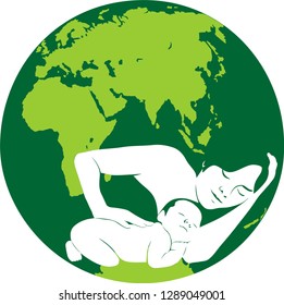 the future of the world through the birth and protection of the planet
