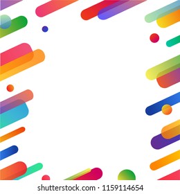 Futurism flyer abstract background design with copy space. Colorful bright and cheerful vector Illustration pattern for commercials advertisement.