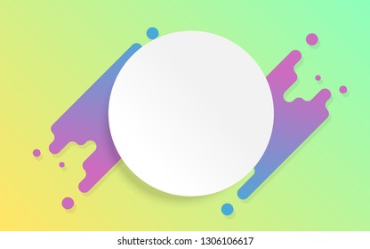 Futurism flyer abstract background design with copy space. Colorful bright and cheerful vector Illustration pattern for commercials advertisement.