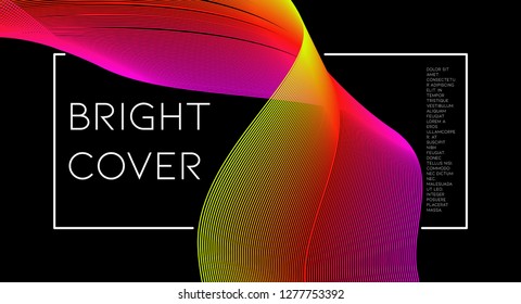 Futurist abstract vector background with hipster elements.. Colorful gradient geometric cover design. 3d shapes, liquid lines. Cover templates set. Identity style. Abstract lines.