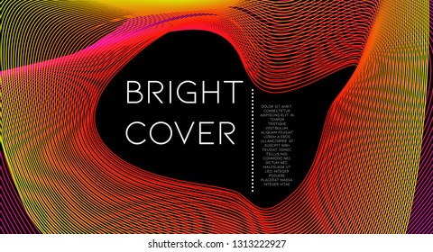 Futurist abstract vector background with hipster elements.. Wavy gradient geometric cover design. 3d fluid shapes, lines composition. Header templates set. Corporate style. Abstract lines.