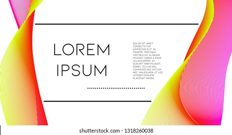 Futurist abstract vector background with hipster elements.. Colorful gradient geometric cover design. 3d shapes, liquid lines. Cover templates set. Music festival layout. Abstract lines.