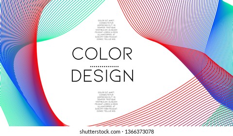 Futurist abstract vector background with hipster elements.. Bright gradient geometric cover design. 3d fluid shapes, lines composition. Header templates set. Branding. Abstract lines.