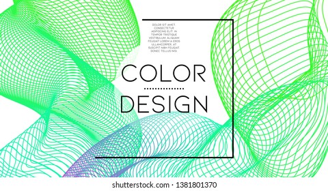Futurist abstract vector background with hipster elements.. Wavy gradient geometric cover design. 3d fluid shapes, lines composition. Cards templates set. Corporate style. Abstract lines.