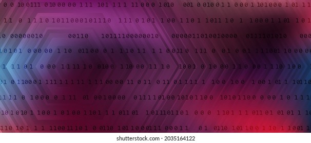 Futuristic 0 1 digits programming code tech vector background with fluid gradient. Zero, one numbers cyber monday sale background. 0 1 digital source code. Hacker coding concept, row matrix vector