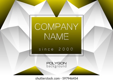 Futuristic 3d polygonal background. Abstract chaotic geometric shape for introduce, presentation, company name, business corporation, law firm. Vector illustration.