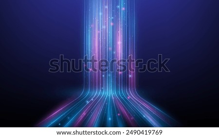 futuristic 5g line internet network high speed technology background. vector illustration fantastic hi-tech design.