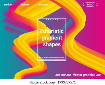 Fondo abstracto futurista. Resumen de la tapa 3d con gradiente brillante. Concepto futurista. Fondo abstracto con gradiente brillante y efecto luminoso.