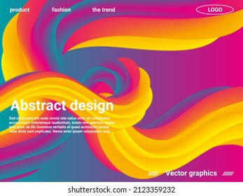 Fondo abstracto futurista. Resumen de la tapa 3d con gradiente brillante. Concepto futurista. Fondo abstracto con gradiente brillante y efecto luminoso.