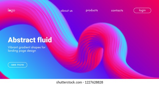 Creative 3d Flow Pattern Liquid Wave Stock Vector (Royalty Free) 1456697873