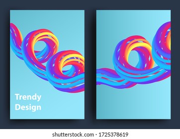 Futuristic abstract background. 3D illustration of a fluid shape. Color Liquid form Movement. Website concept. Abstract background with bright gradient and light effect