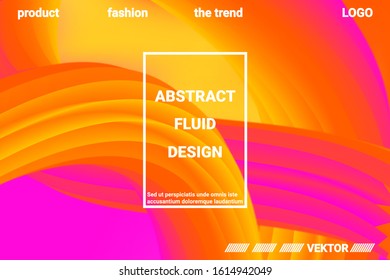 Futuristic Abstract Background. 3d  Abstract liquid fluid color shape. Futuristic concept.  Modern graphic texture. Vector 3d illustration.