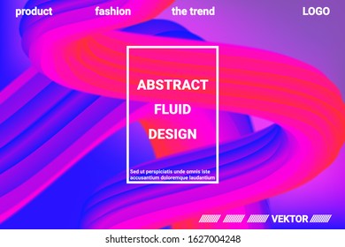 Futuristic Abstract Background. 3d  Abstract liquid fluid color shape. Creative vector concept.  Modern graphic texture. Vector 3d illustration.
