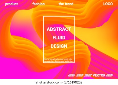 Fondo abstracto Futurista. 3 quinquies Forma abstracta del color del líquido. Concepto futurista.  Textura gráfica moderna. Ilustración vectorial 3d.