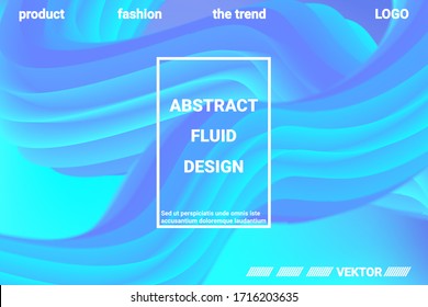 Fondo abstracto Futurista. 3 quinquies Forma abstracta del color del líquido. Degradado vibrante.  Textura gráfica moderna. Ilustración vectorial 3d.