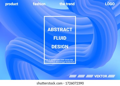Fondo De Resumen Futurista. 3 quinquies Resumen de la forma del color del líquido líquido. Concepto vectorial creativo.  Textura gráfica moderna. Ilustración vectorial 3d.