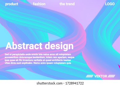 Fondo De Resumen Futurista. 3 quinquies Resumen de la forma del color del líquido líquido. Concepto futurista.  Textura gráfica moderna. Ilustración vectorial 3d.