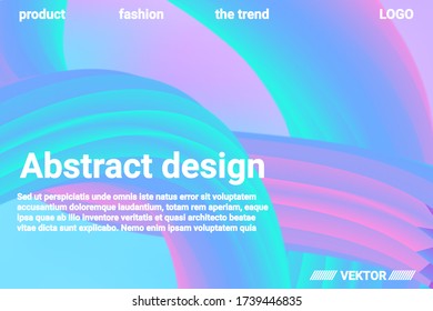 Futuristic Abstract Background. 3d  Abstract liquid fluid color shape. Vibrant Gradient.  Modern graphic texture. Vector 3d illustration.