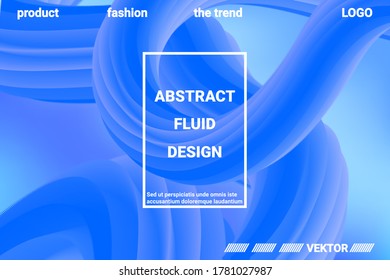 Futuristic Abstract Background. 3d  Abstract liquid fluid color shape. Futuristic concept.  Modern graphic texture. Vector 3d illustration.