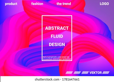 Futuristic Abstract Background. 3d  Abstract liquid fluid color shape. Creative vector concept.  Modern graphic texture. Vector 3d illustration.