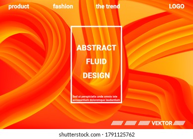 Futuristischer abstrakter Hintergrund. 3d Abstrakte flüssige Farbform. Futuristisches Konzept.  Moderne grafische Textur. Vektorgrafik 3D.