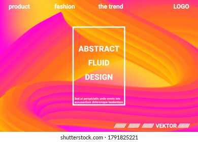 Fondo De Resumen Futurista. 3 quinquies Resumen de la forma del color del líquido líquido. Gradiente vibrante.  Textura gráfica moderna. Ilustración vectorial 3d.
