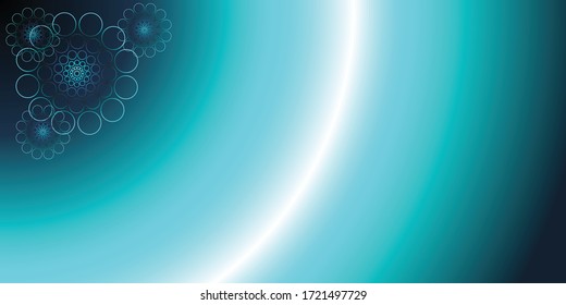 Futuristic Abstract background in blue and dark color