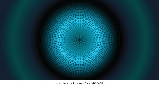 Fondo abstracto futurista en color azul y oscuro