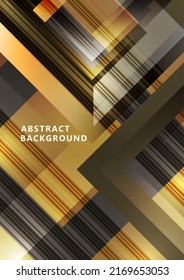 Futuristic abstract background with bright geometric shapes. Cover of technology business presentation. Vector illustration
