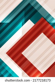Fondo abstracto futurista con formas geométricas brillantes. Portada de la presentación de negocios de tecnología. Ilustración del vector