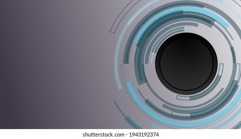 Fondo abstracto futurista con círculo. Colocar el texto. Ilustración del vector