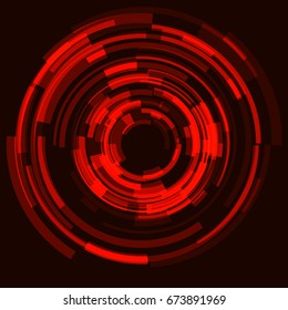 Futuristic abstract background; circular dynamic modern engineering science and technology concept.