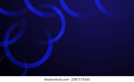 Futuristic Abstract Background with Circular Interconnected Cyan Lines on a Dark Gradient, Creating a Sleek, Minimal, and Modern Design for Business and Technology Branding