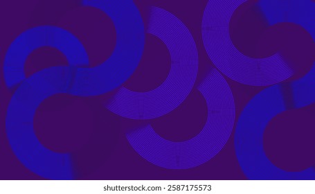 Futuristic Abstract Background with Circular Interconnected Cyan Lines on a Dark Gradient, Creating a Sleek, Minimal, and Modern Design for Business and Technology Branding