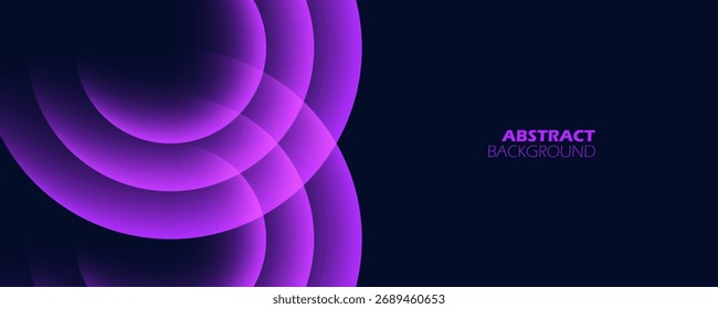 Futuristic abstract background with color gradient circles. Glowing vibrant colored spheres for creative graphic design. Vector illustration.