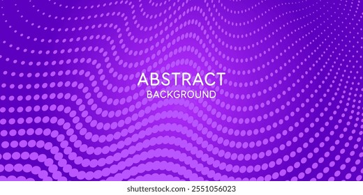 Fundo abstrato futurista com pontos. Ilustração do vetor de movimento. Estilo de tecnologia futurista