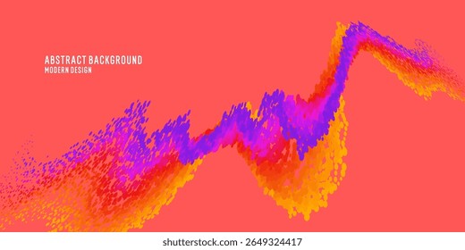 Fondo Abstractas futurista con puntos. Ilustración vectorial de movimiento. Estilo de Tecnología futurista
