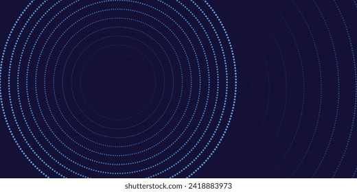 Fondo abstracto futurista. Diseño de líneas de círculo brillantes. Elemento Swirl de líneas circulares. 