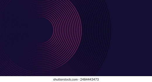 Futuristic abstract background. Glowing circle lines design. Swirl circular lines element. Future technology concept.