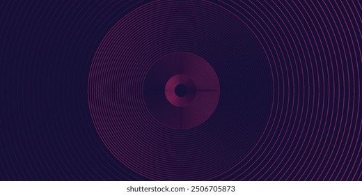 Futuristic abstract background. Glowing circle lines design. Swirl circular lines element. Future technology concept. Horizontal banner template.