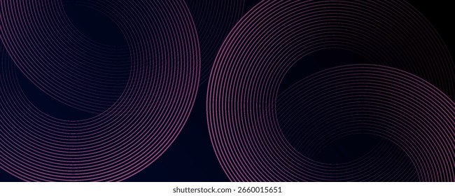 Futuristic abstract background. Glowing circle lines design. Swirl circular lines element. Future technology concept. Horizontal banner template. Suit for cover, banner, website. line circle modern