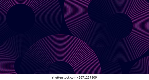 Futuristic abstract background. Glowing circle lines design. Swirl circular lines element. Future technology concept.