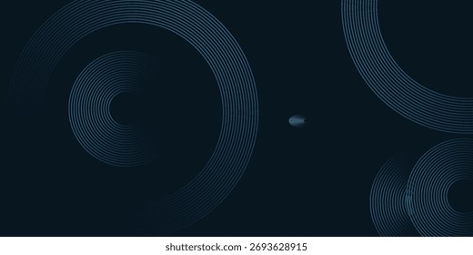 Fondo abstracto futurista. Diseño de líneas de círculo brillante. Moderno patrón de líneas geométricas azules y rosadas brillantes. Concepto de tecnología del futuro. Traje para el cartel, Anuncio, cubierta, presentación, Sitio web, volante