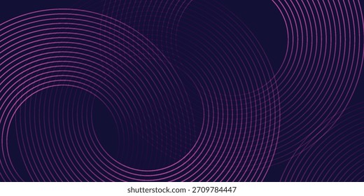Fondo abstracto futurista. Diseño de líneas de círculo brillante. Elemento de líneas circulares. Concepto de tecnología del futuro. Plantilla Horizontal de Anuncio. Traje para la cubierta, Anuncio, Sitio web. línea círculo moderno