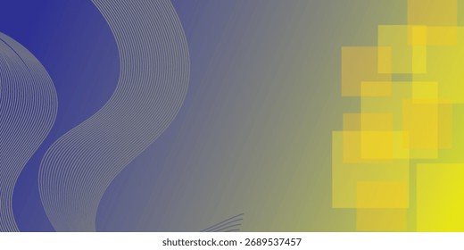 Futuristic abstract background. Glowing flowing wave lines design. Modern shiny blue moving lines element. Future technology concept. Horizontal banner template. Vector EPS10