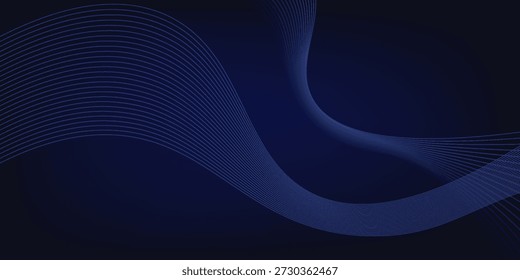 Futuristic abstract background. Glowing flowing wave lines design. Modern shiny blue moving lines element. Future technology concept. 
