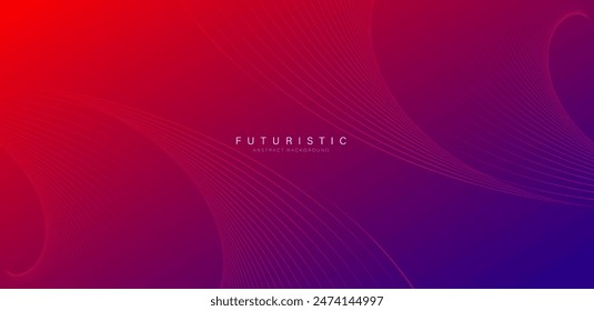 Futuristic abstract background. Glowing lines design. Dynamic curve motion lines. Modern graphic element. Future technology concept. Suit for brochure, cover, website, corporate, poster, banner, flyer