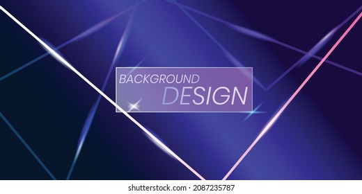 fondo de banner de línea futurista abstracto de luz azul