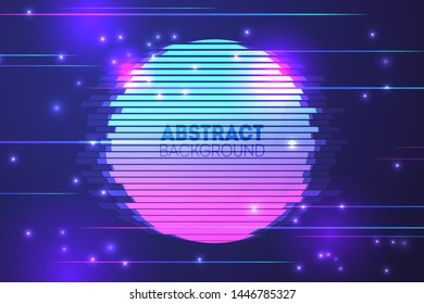 Futuristic abstract background with glowing particles. Fluid gradient shapes design landing page, backdrop, poster, flyer etc.